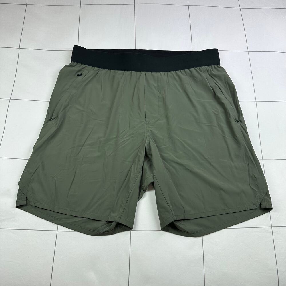 Ten Thousand Shorts Mens Medium Green Tactical 7" Athletic Train Workout Hike